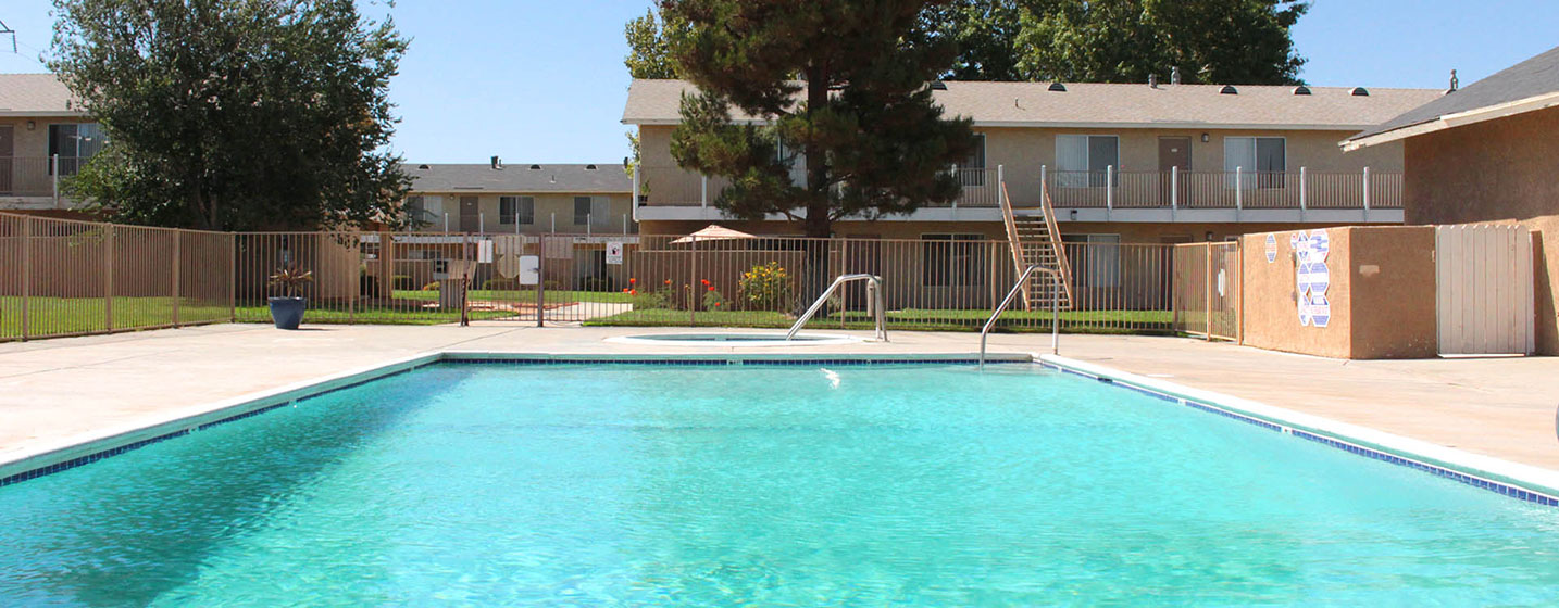 This image shows the Hesperia Regency Apartments swimming pool