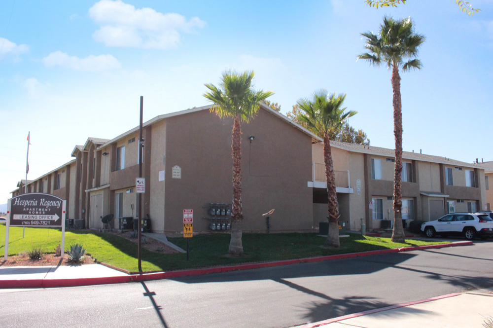 This image is the visual representation of Exteriors 11 in Hesperia Regency Apartments.
